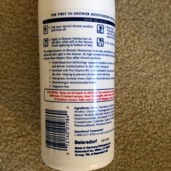 Eucerin In-Shower Body Lotion NEW - Picture 2 of 4